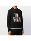 Gangster Stripe Sweatshirt Black - NEIL BARRETT - BALAAN 4