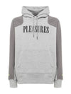 Pleasures Logo Print Drawstring Hoodie Grey - PUMA - BALAAN 1