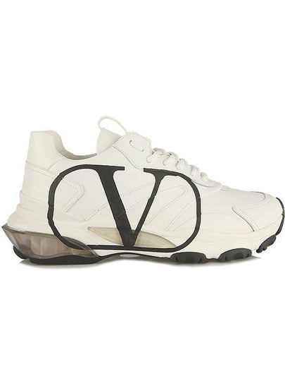 Men's V Logo Bounce Low Top Sneakers White - VALENTINO - BALAAN 2