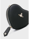 Saffiano Mini Heart Cross Bag Black - VIVIENNE WESTWOOD - BALAAN 4