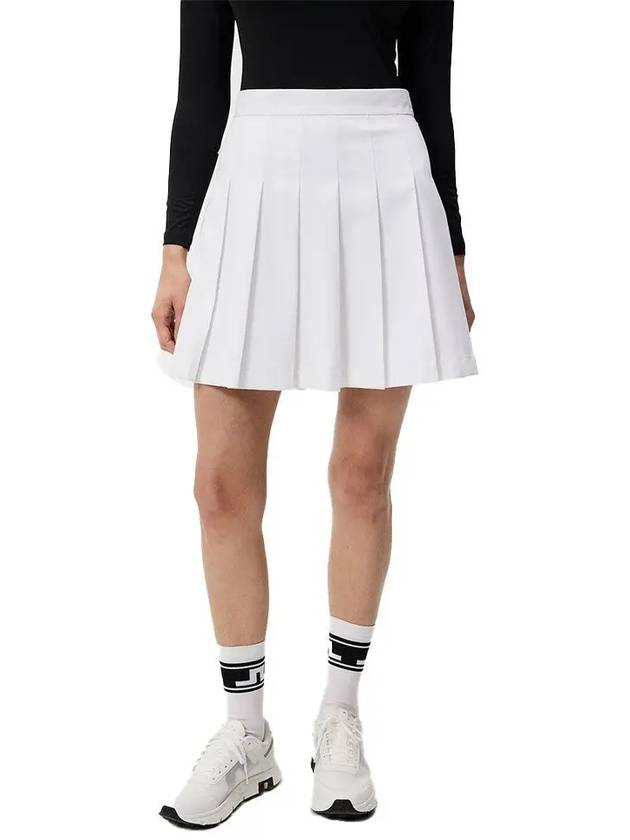 Women's Adina Golf Skirt White - J.LINDEBERG - BALAAN 3