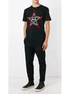 11th Anniversary Star Logo Short Sleeve TShirt Black HMAA001F15001003 1020 - HBA HOOD BY AIR - BALAAN 2