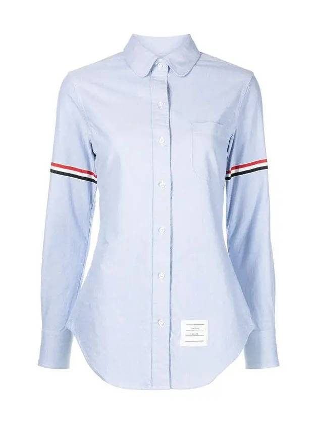 Women s Classic Arm Banding Oxford Shirt Light Blue FLL019E F0313 048 - THOM BROWNE - BALAAN 2