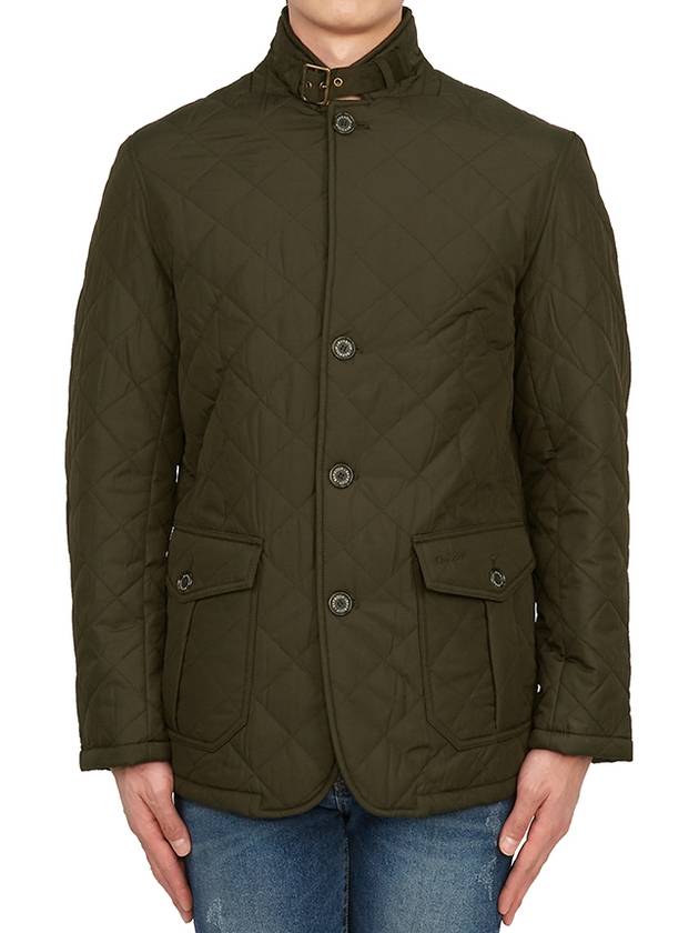 Men's Lutz Quilted Padding Brown - BARBOUR - BALAAN 4