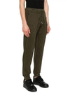 Light Fleece Utility Track Pants Green - CP COMPANY - BALAAN 3