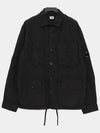 Flat Nylon Utility Over Long Sleeve Shirt Black - CP COMPANY - BALAAN 3