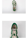 Women's Medalist Green Tab Leather Low Top Sneakers White - AUTRY - BALAAN 8