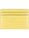 Kira Chevron Patent Card Wallet Vintage Lemon - TORY BURCH - BALAAN 4