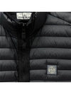 Men's Logo Patch Puffer Vest Black - STONE ISLAND - BALAAN 4