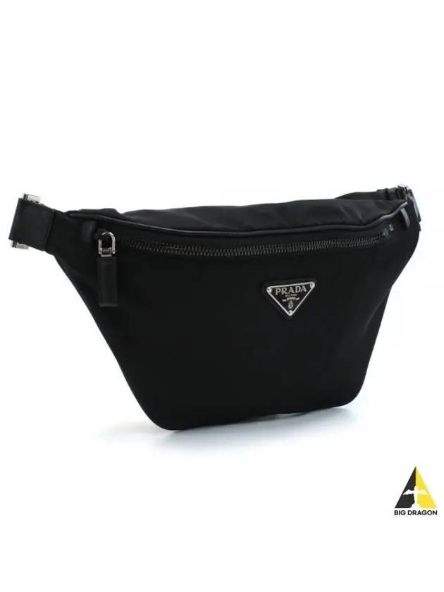 Logo Re-Nylon Fabric Belt Bag Black - PRADA - BALAAN 2