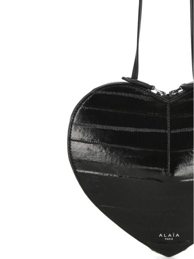 Le Coeur Heart Cross Bag Black - ALAIA - BALAAN 5