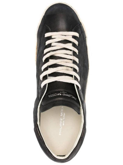 Philippe Model Prsx Sneakers In Vintage-Effect Calfskin Leather - PHILIPPE MODEL - BALAAN 2