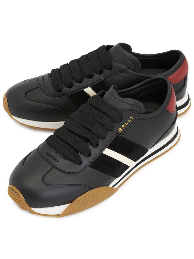 Stewy Leather Sneakers Black - BALLY - BALAAN 2