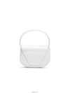 1DR Round Logo Leather Mini Shoulder Bag White - DIESEL - BALAAN 8