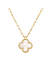 Sweet Alhambra Pendant Necklace Gold White - VANCLEEFARPELS - BALAAN 1