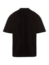 Brushed Logo Cotton Short Sleeve T-Shirt Black - MSGM - BALAAN 3