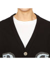 Women's Cashmere B Logo Cardigan Black - BARRIE - BALAAN 8