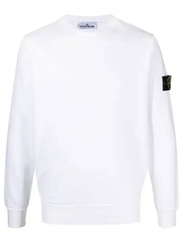 Wappen Patch Garment Dyed Sweatshirt White - STONE ISLAND - BALAAN 2