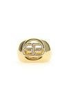 BB Signet Ring Gold - BALENCIAGA - BALAAN 3