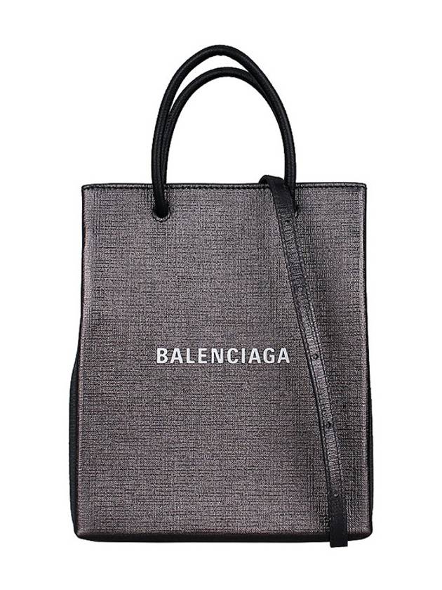 Large Shopping Metallized Tote Bag Grey - BALENCIAGA - BALAAN 2