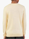 Men's Mini Heart Logo Merino Wool Knit TopVanilla - AMI - BALAAN 4