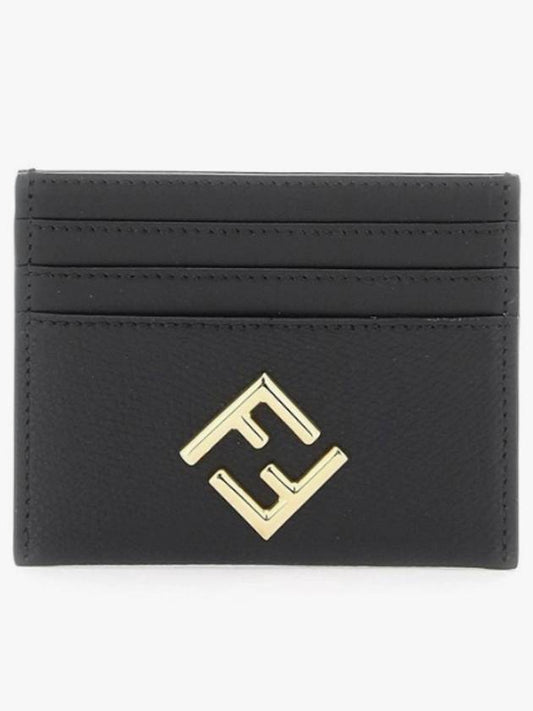 FF Diamond Card Wallet Black - FENDI - BALAAN 2