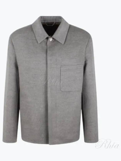 Icons Double Sided Virgin Wool Jacket Grey - DIOR - BALAAN 2