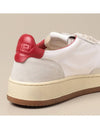 Men's Medalist Nylon Bicol Red Tab Low Top Sneakers White - AUTRY - BALAAN 6