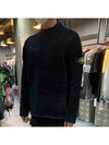 Men's Wappen Patch Knit Turtleneck Navy - STONE ISLAND - BALAAN 4