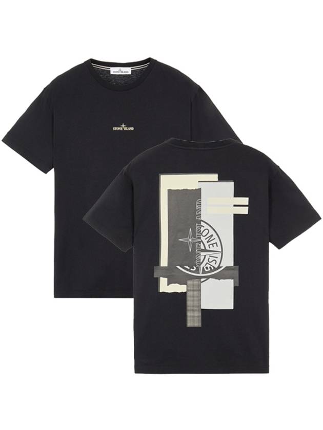 Marble One Short Sleeve T-Shirt Black - STONE ISLAND - BALAAN 2