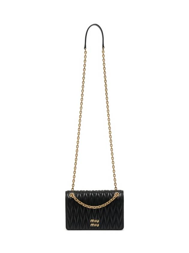 Matelasse Nappa Leather Mini Bag Black - MIU MIU - BALAAN 2