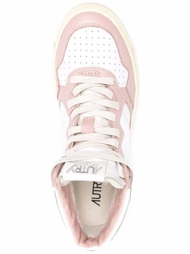 Medalist mid-top sneakers pink white - AUTRY - BALAAN 5