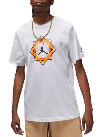 Jordan Flight MVP Graphic Short Sleeve T-shirt White - NIKE - BALAAN 1