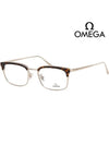 Glasses frame OM5010H 052 lower gold frame retro - OMEGA - BALAAN 1