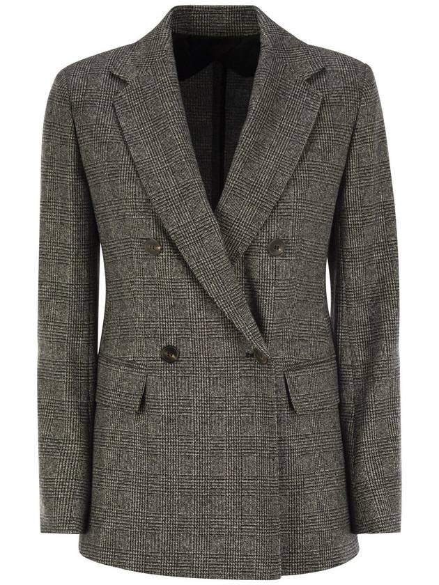 ETTORE - Double-breasted Prince of Wales blazer - MAX MARA - BALAAN 1