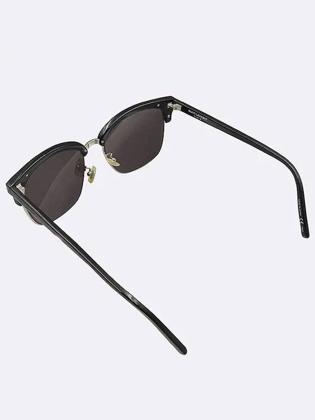 SL 108 K black color silver plated gold frame sunglasses - SAINT LAURENT - BALAAN 5