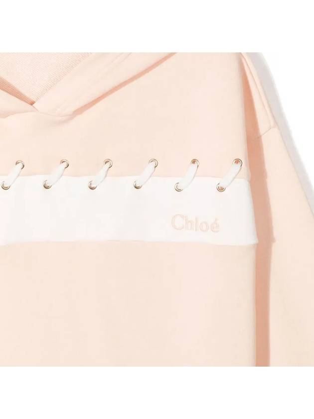 Kids Strap Color Scheme Hoodie Light Pink C15D39 45F - CHLOE - BALAAN 4