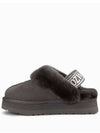 Australia Ozwear UGG Slippers High Heel Winter Fur Shoes Indoor OZ114 Gray - OZWEAR UGG - BALAAN 4