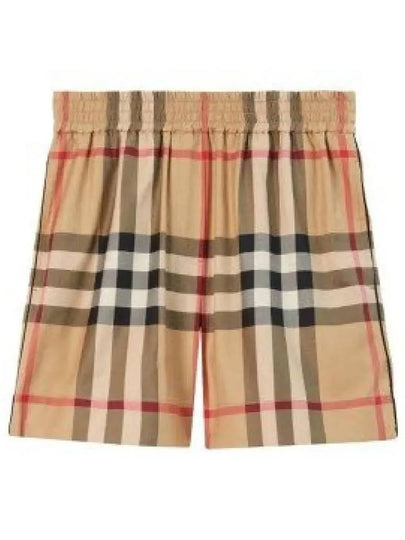 Check Shorts Beige - BURBERRY - BALAAN 2