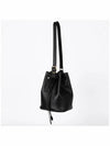 Logo Leather Bucket Bag Black - MIU MIU - BALAAN 5