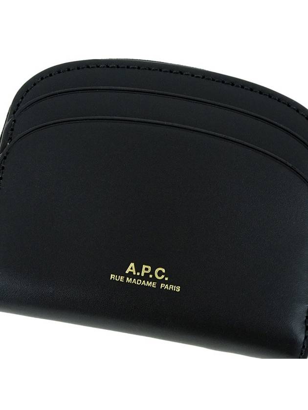 Half Moon Card Coin Wallet Black - A.P.C. - BALAAN 3