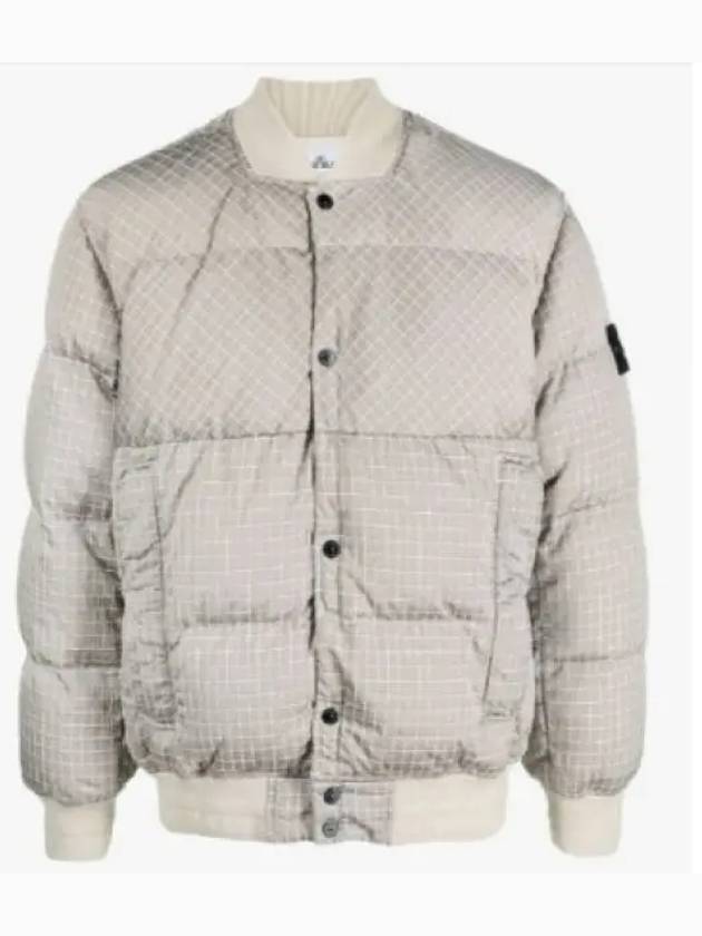 Macro Ripstop Nylon Metal Down Jacket Grey - STONE ISLAND - BALAAN 2