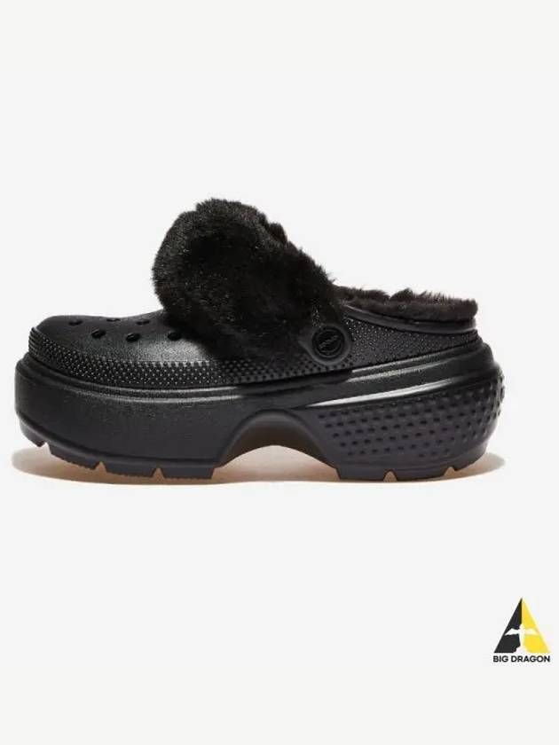 Stomp Lined Clog BLACK - CROCS - BALAAN 1