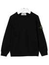 Kids Junior Knit Sweatshirt 771661340 000 V0029 BLACK - STONE ISLAND - BALAAN 3