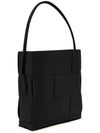 Arco Vertical Large Calfskin Tote Bag Black - BOTTEGA VENETA - BALAAN 3