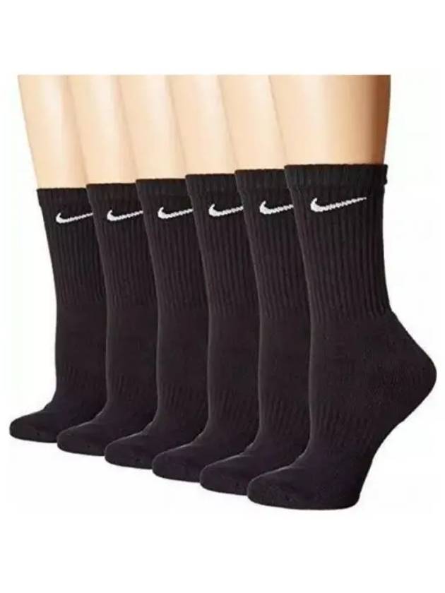 Everyday Cushioned Socks 3 Pack Black - NIKE - BALAAN 2