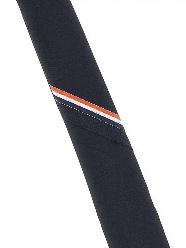 Three Stripes Classic RWB Selvedge Super 120 Count Wool Tie Navy - THOM BROWNE - BALAAN 4