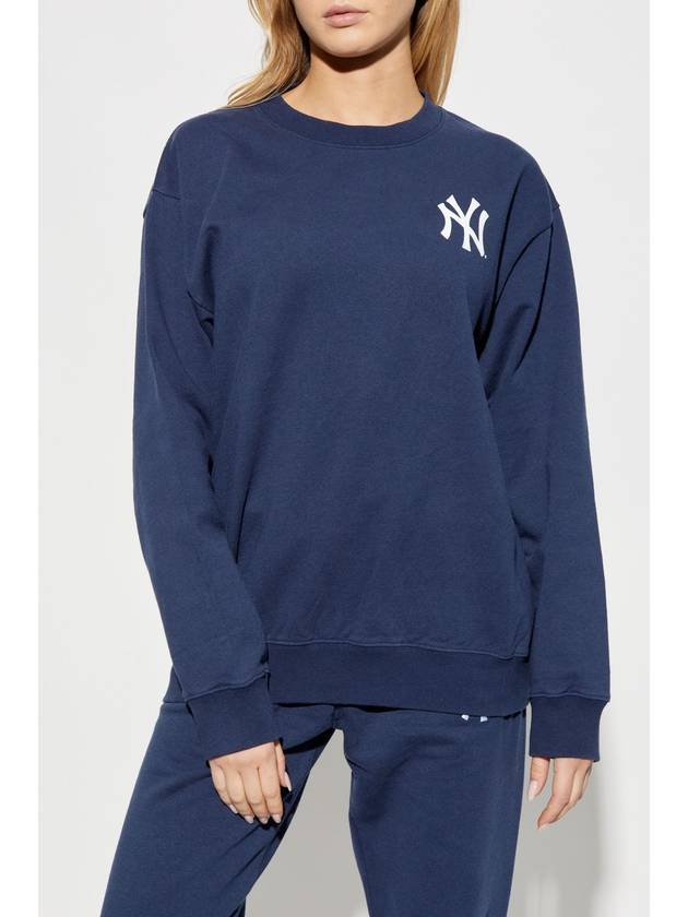 Sporty & Rich Sweatshirt From The 47 & The New York Yankees Collection, Women's, Navy Blue - SPORTY & RICH - BALAAN 3