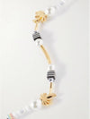 Palm Beaded Necklace White Black - PALM ANGELS - BALAAN 4