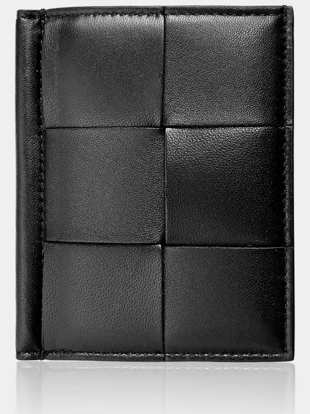 Cassette Slim Flap Card Wallet Black - BOTTEGA VENETA - BALAAN 6